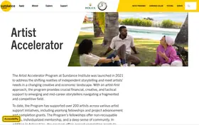 Sundance Institute AI Creators Fellowship landing page preview