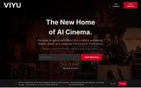 VIYU landing page preview