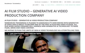 Warehouse Transmedia landing page preview