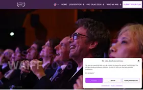 World AI Film Festival landing page preview
