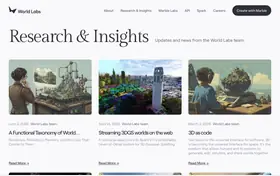 World Labs Marble landing page preview